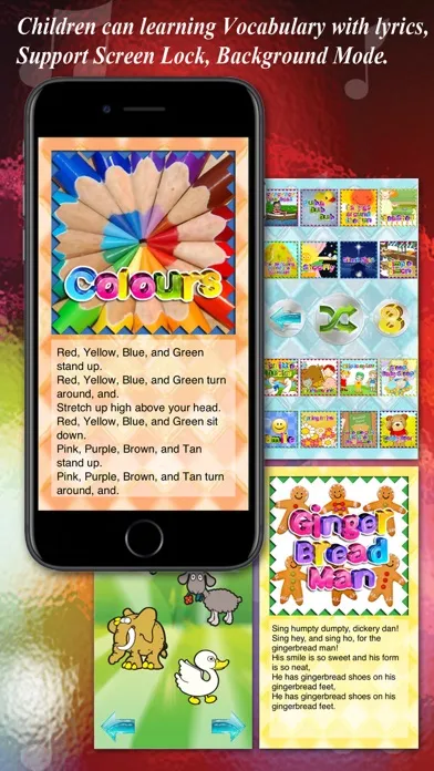 Kids Song 160+ Songs & Lyrics سکرین شاٹس