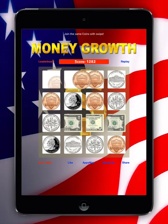 Zrzuty ekranu Money Growth - US dollars iPad 