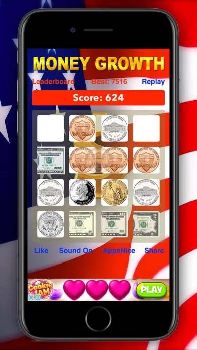 Zrzuty ekranu Money Growth - US dollars