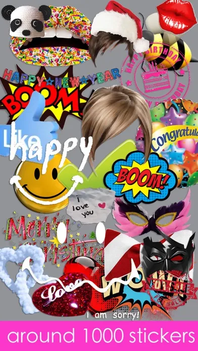 Emoji Stickers Camera (Photo Effects + Camera + Stickers + Emoji + Fun Words Meme) Screenshots