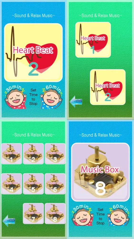 Ảnh chụp màn hình của Sleep Baby Free -Sound,Relax Music,Baby Don't Cry