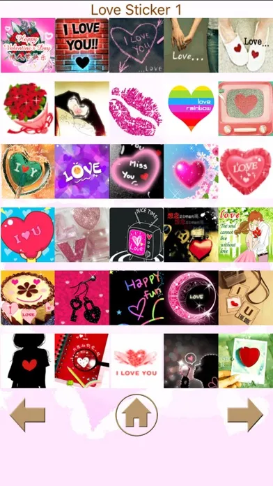 Ảnh chụp màn hình của Valentines Day, Love Stickers, Emoji Art, Wallpaper