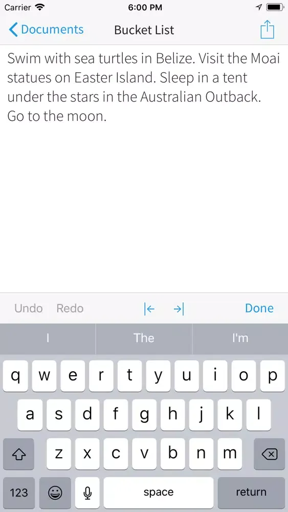Text editing with Misto Ekran Görüntüleri