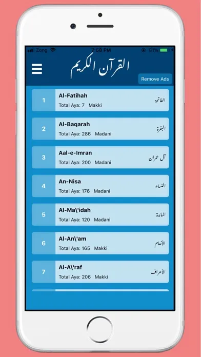 Quran Kareem with Translation應用截圖
