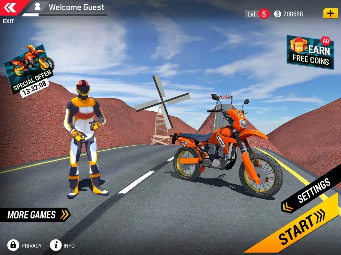 تصاویر Mountain Motorbike Racing iPad 