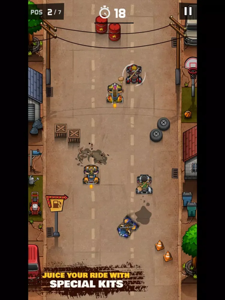 Ảnh chụp màn hình của Rude Racers! iPad 