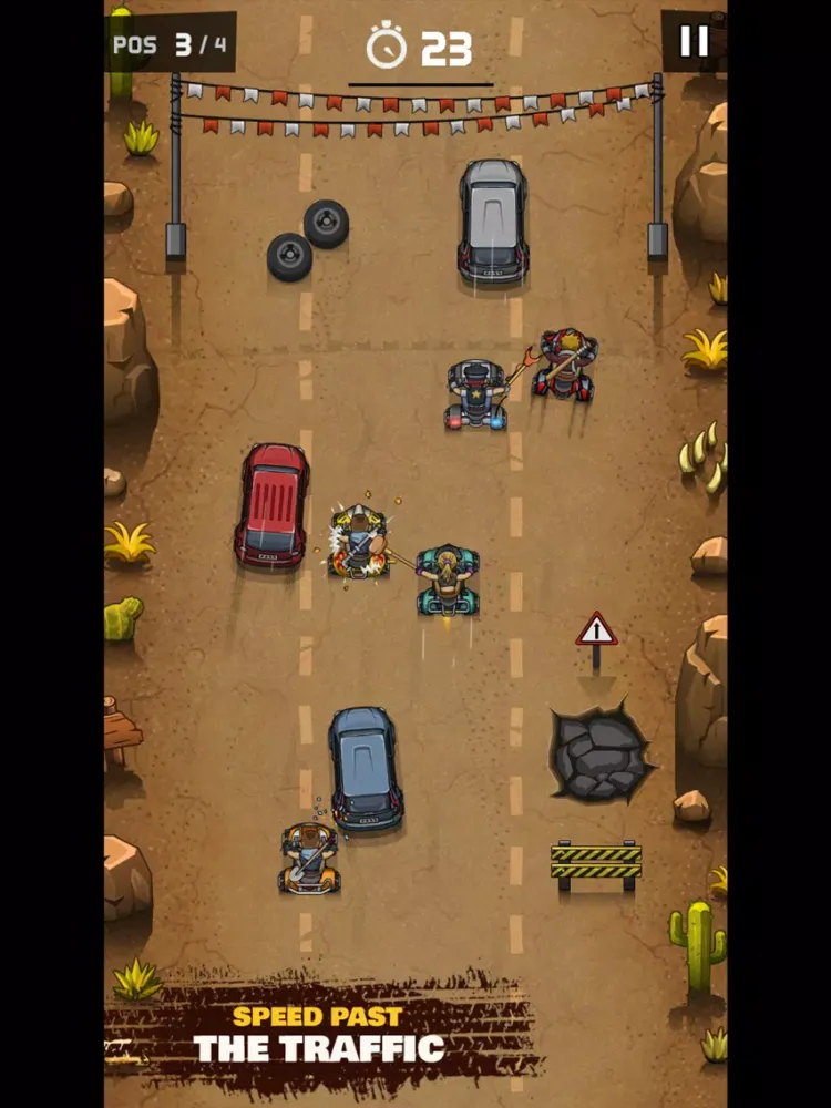Ảnh chụp màn hình của Rude Racers! iPad 