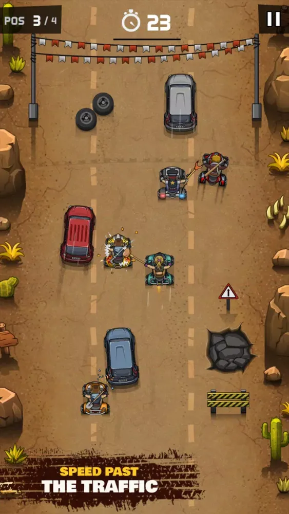 Ảnh chụp màn hình của Rude Racers!