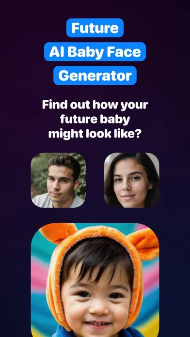 Tangkapan layar Future AI Baby Face Predictor