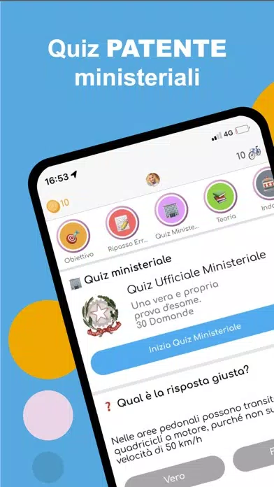Capturas de pantalla de Quiz Patente Nuovo 2023