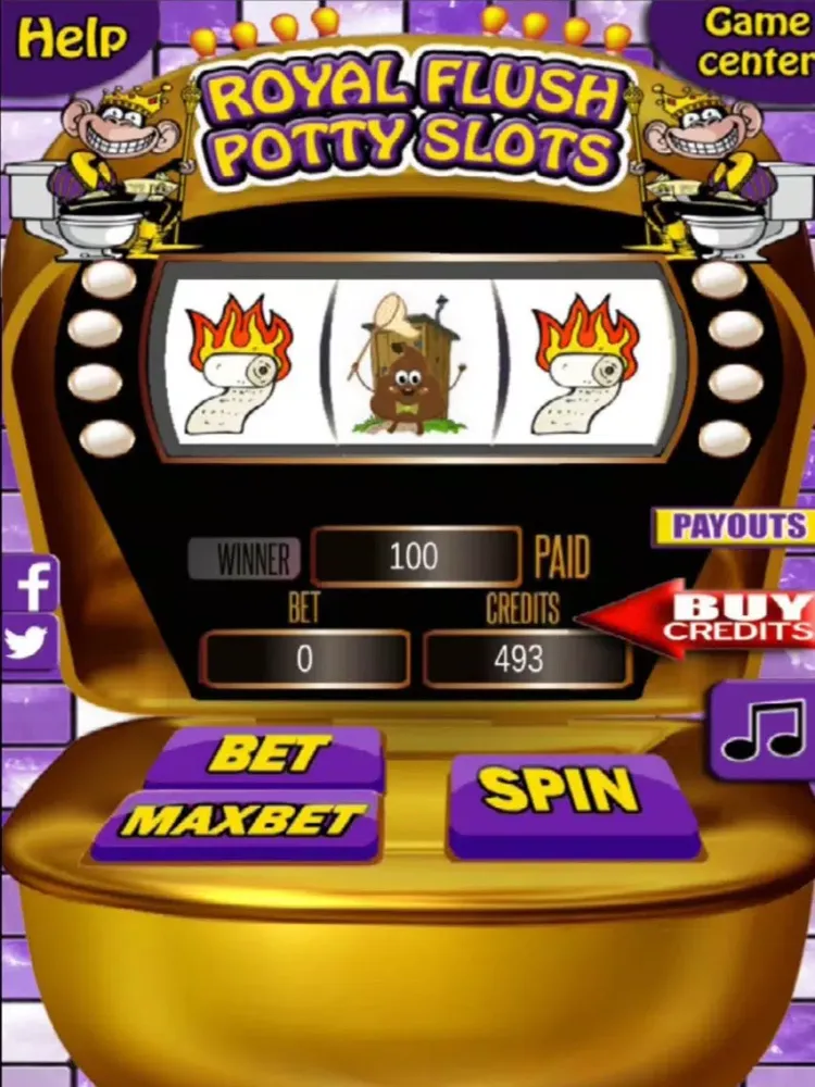 Screenshot di Royal Flush Potty Slots iPad 