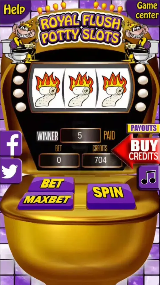 Screenshot di Royal Flush Potty Slots