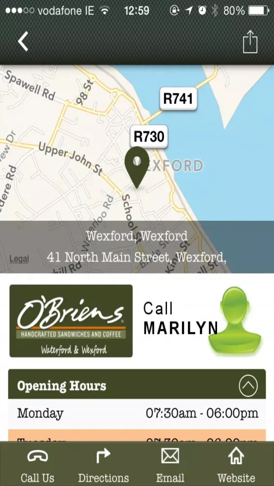 O'Briens Waterford & Wexford Coffee Shop Official App स्क्रीनशॉट