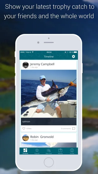 Captures d'écran de Catchagram - Social Fishing App for Sportsfishermen