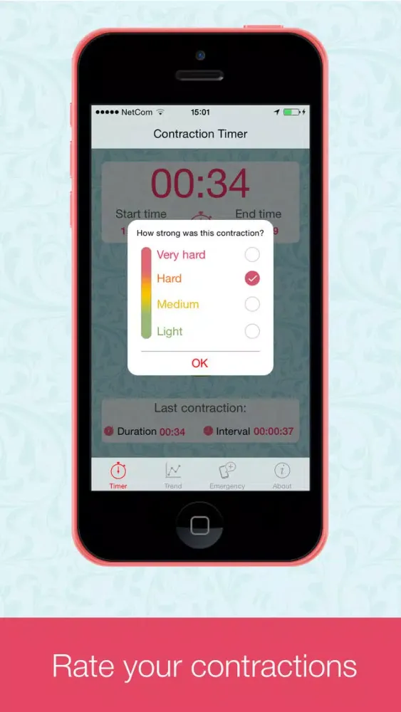 Captures d'écran de Labor Contraction Timer - Pregnancy Reference