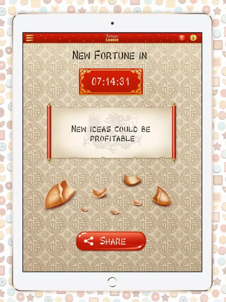 Ảnh chụp màn hình của Fortune Cookie for Daily Life iPad 