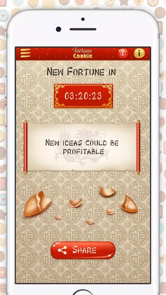 Ảnh chụp màn hình của Fortune Cookie for Daily Life