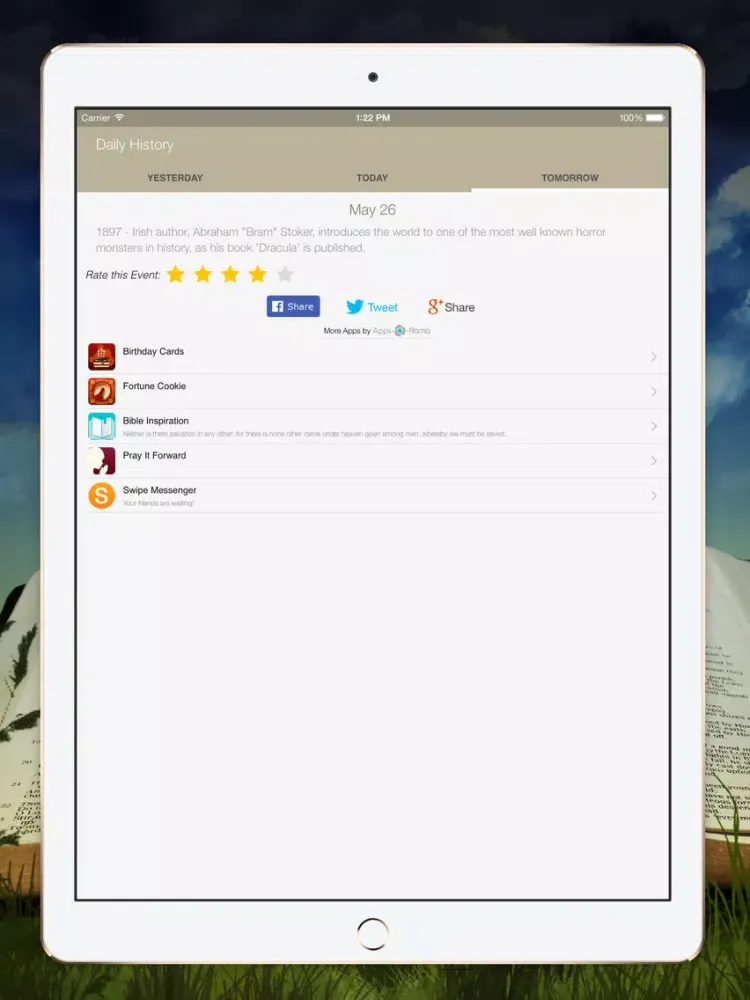 What Happened Today? iPad 应用截图