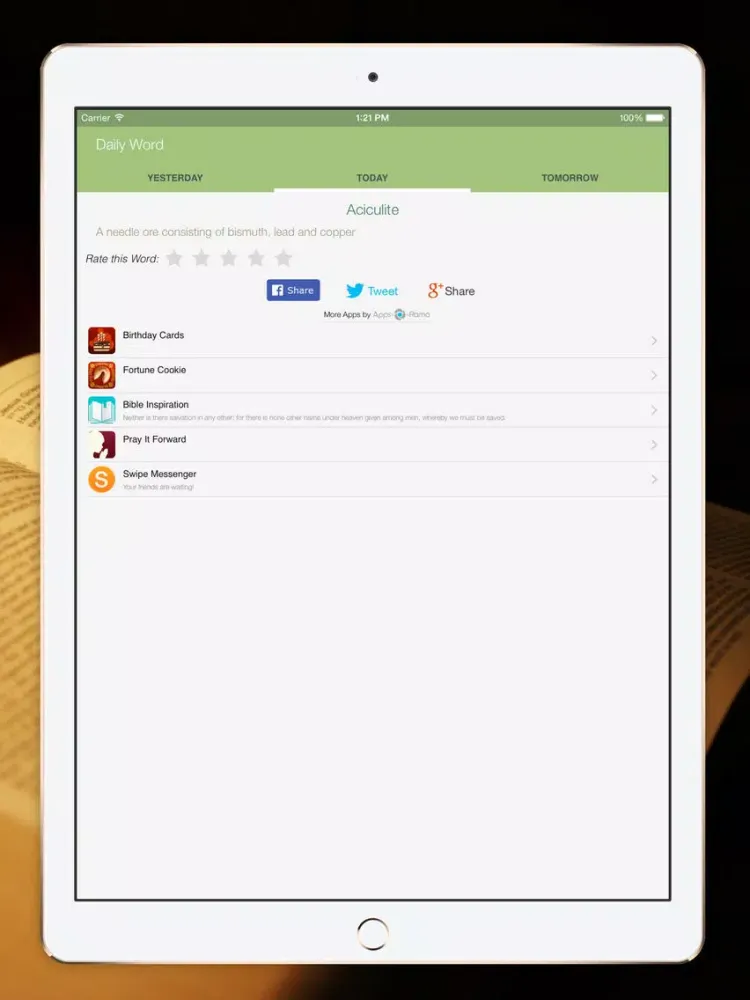 Word Meanings and Definitions iPad  Screenshots