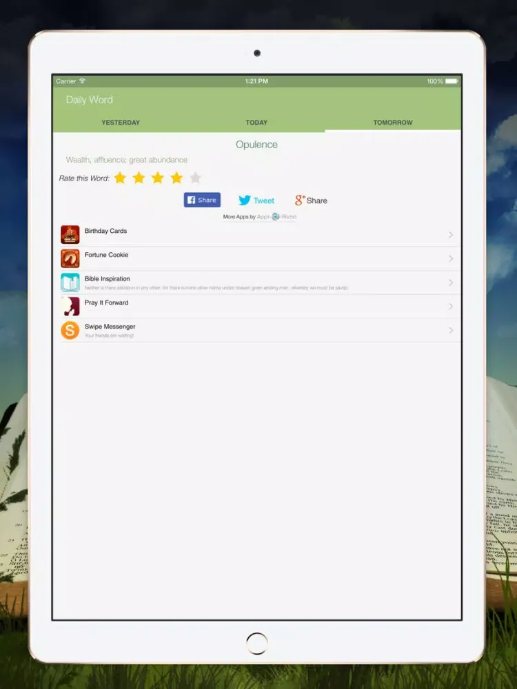 Word Meanings and Definitions iPad  Screenshots