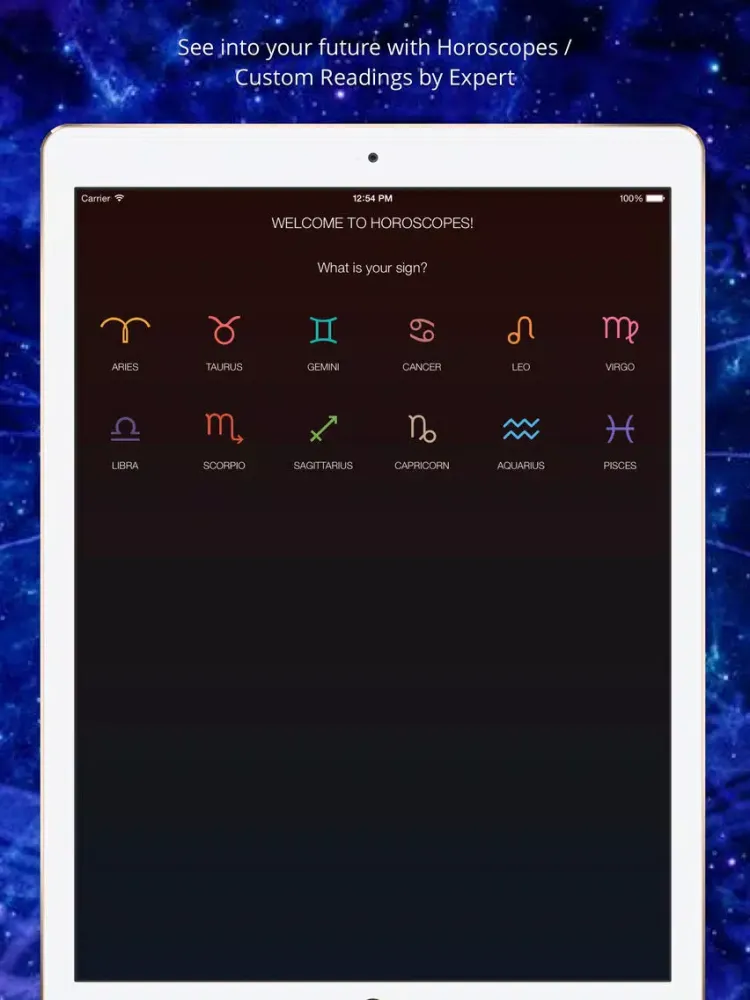 Zrzuty ekranu Horoscopes for Daily Life iPad 