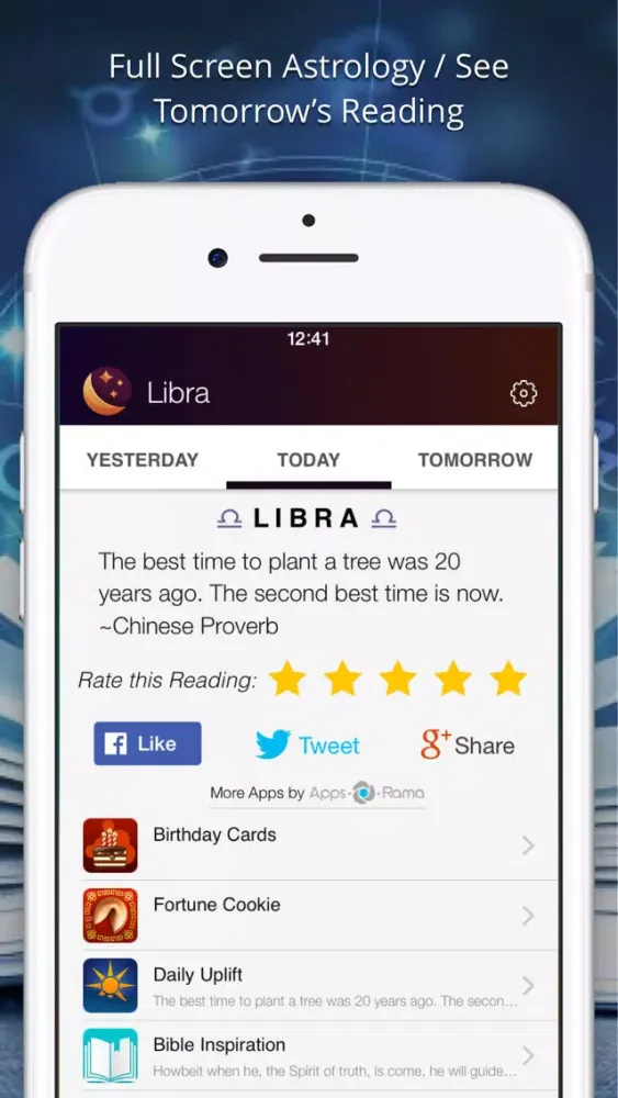 Zrzuty ekranu Horoscopes for Daily Life