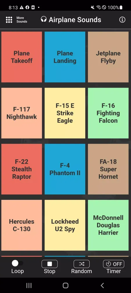 Tangkapan skrin Airplane Sounds
