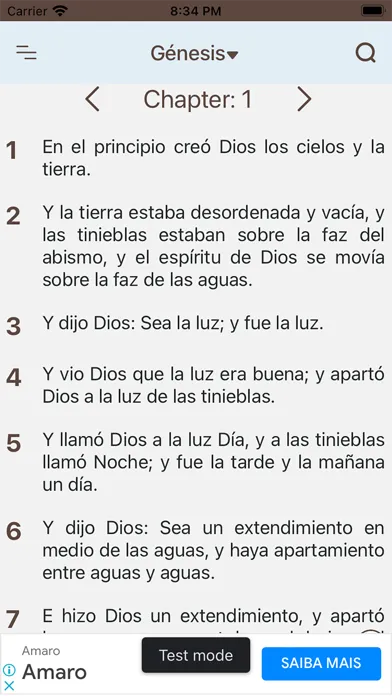 Captures d'écran de Biblia Reina Valera (Spanish)