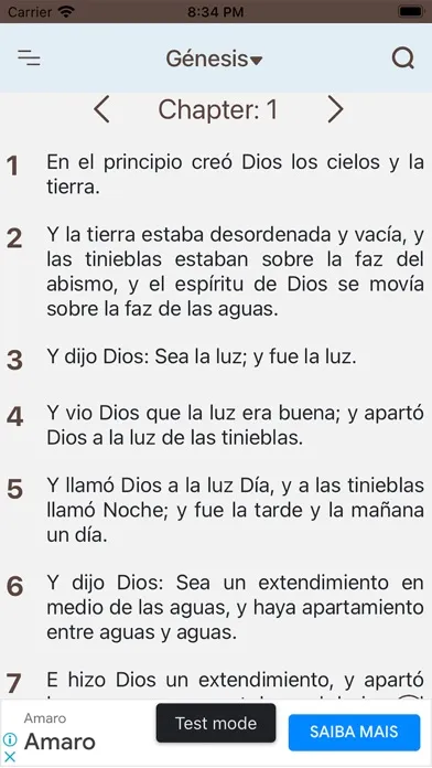 Captures d'écran de Biblia Reina Valera (Spanish)