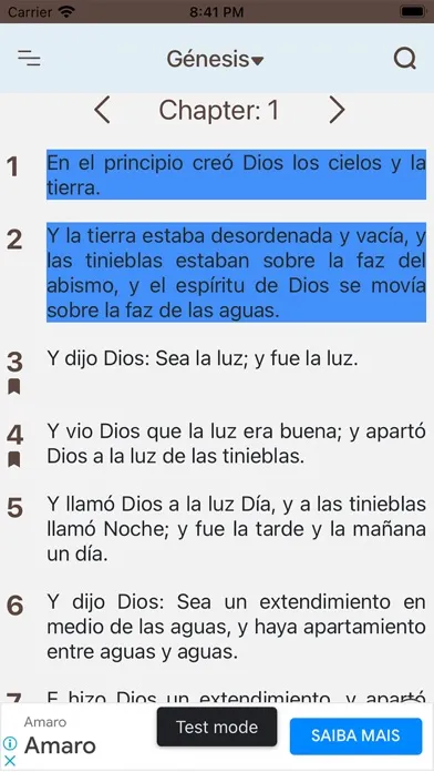 Captures d'écran de Biblia Reina Valera (Spanish)