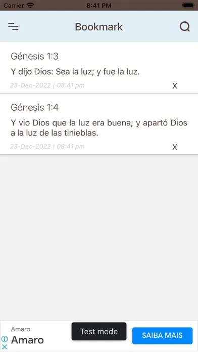 Captures d'écran de Biblia Reina Valera (Spanish)