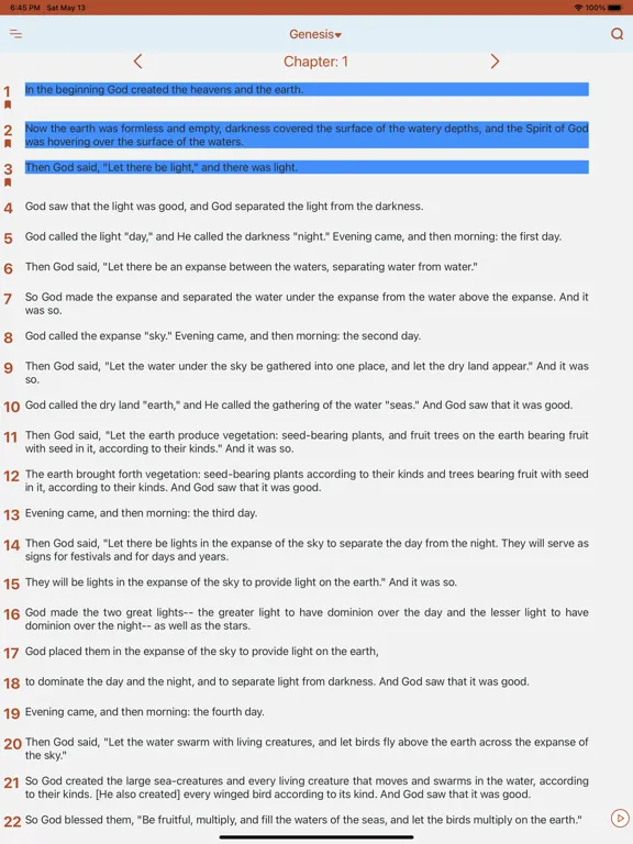 ภาพหน้าจอของ Christian Standard Bible (CSB) iPad 