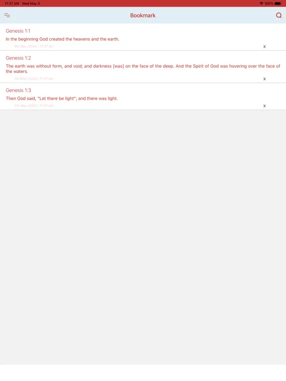 King James Version Bible (KJV) iPad  스크린샷