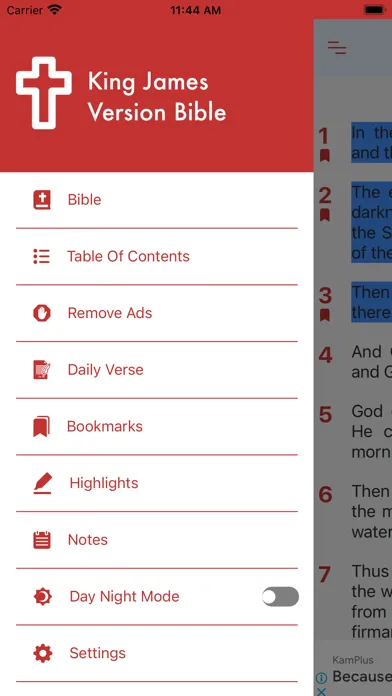 King James Version Bible (KJV) 스크린샷