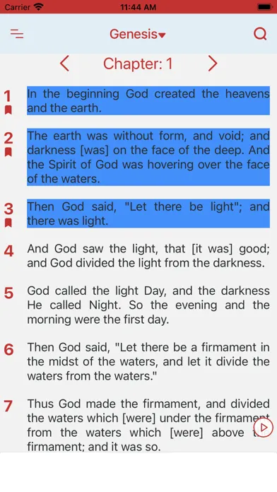 King James Version Bible (KJV) 스크린샷