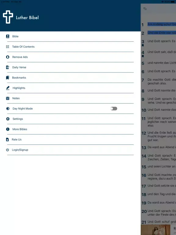 Ảnh chụp màn hình của Luther Bibel (German) iPad 