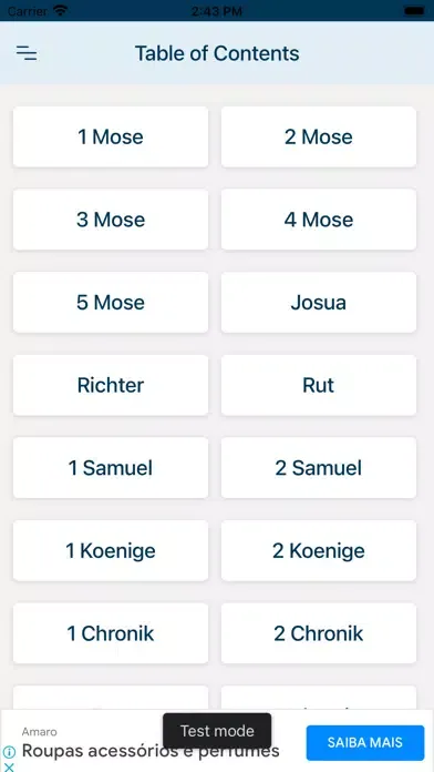 Ảnh chụp màn hình của Luther Bibel (German)