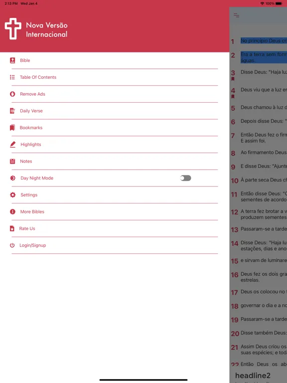 NVI Português Portuguese Bible iPad  Screenshots