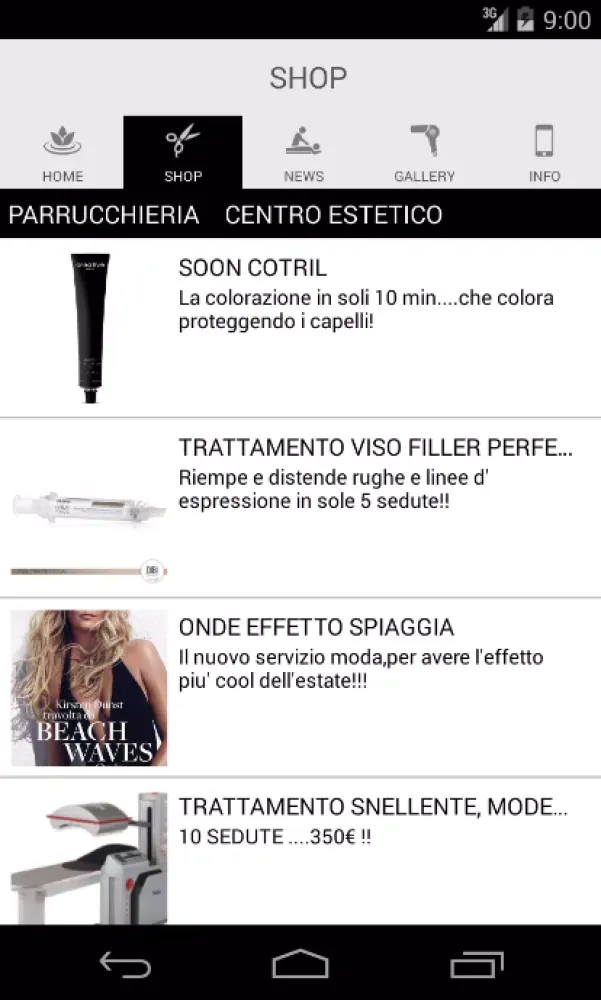 Paziani Parrucchiera-Estetica Screenshots