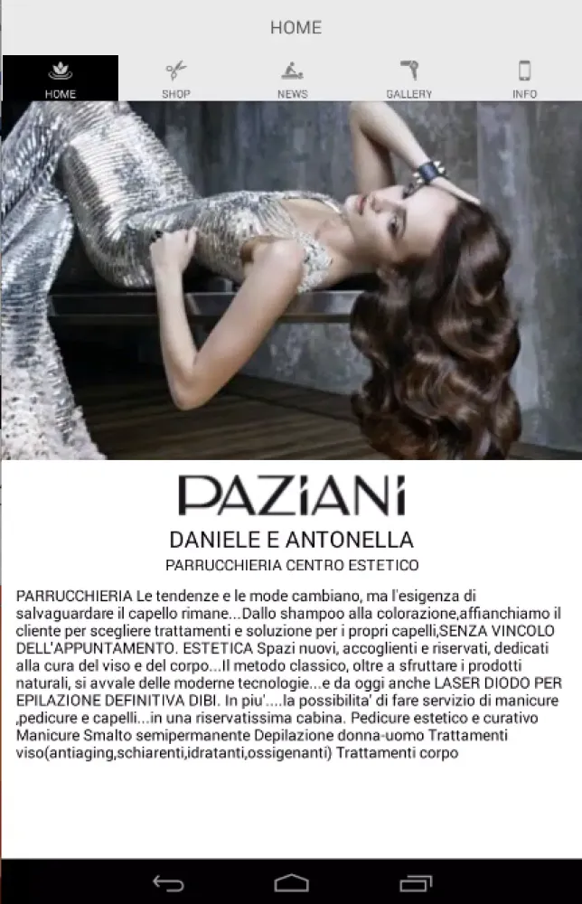 Paziani Parrucchiera-Estetica Screenshots