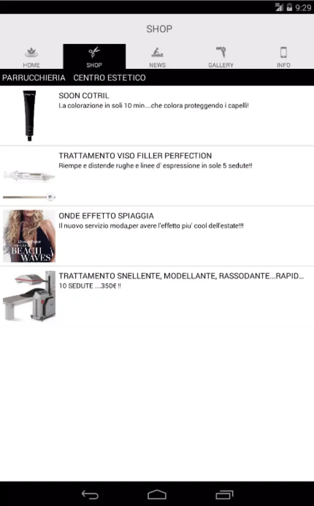Paziani Parrucchiera-Estetica Screenshots