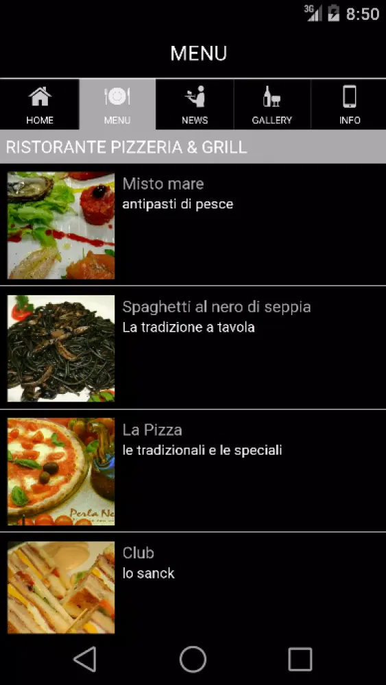 Perla Nera Ristorante Pizzeria Screenshots