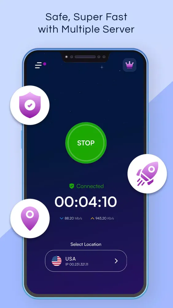 Capturas de pantalla de VPN Pronto : Fast & Secure VPN
