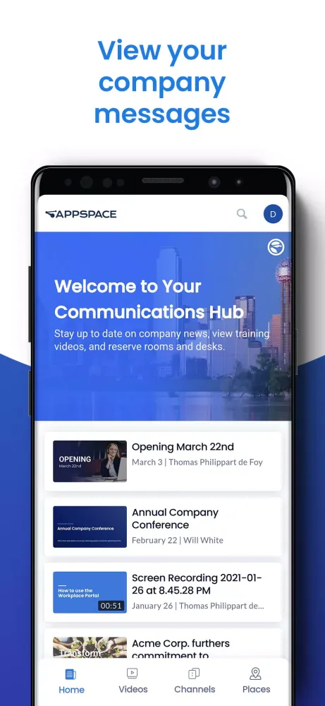 Appspace Screenshots