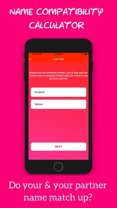 Love Test Compatibility Quiz Screenshots