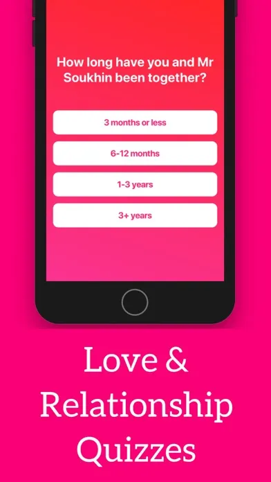 Love Test Compatibility Quiz Screenshots