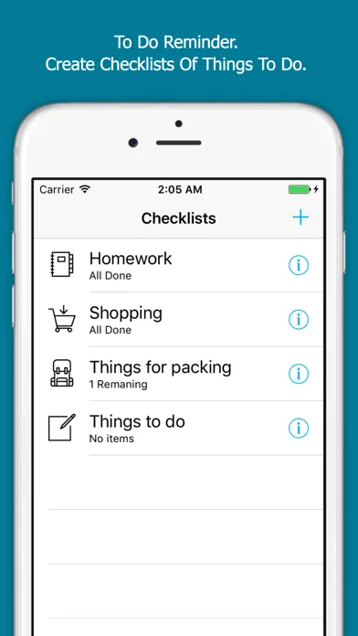 To Do Reminder : To Do Lists of Tasks & Activities应用截图