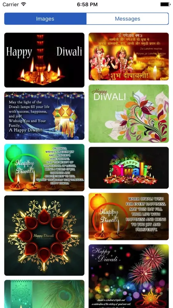 Captures d'écran de Diwali Wishes/Greetings 2017