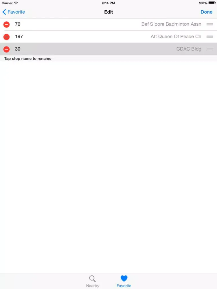 Zrzuty ekranu SG Buses Legacy - SBS and SMRT nextbus arrival iPad 