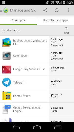 AppBrain App Market Screenshots